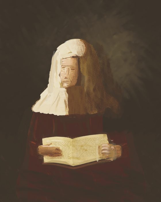 Old Woman Reading